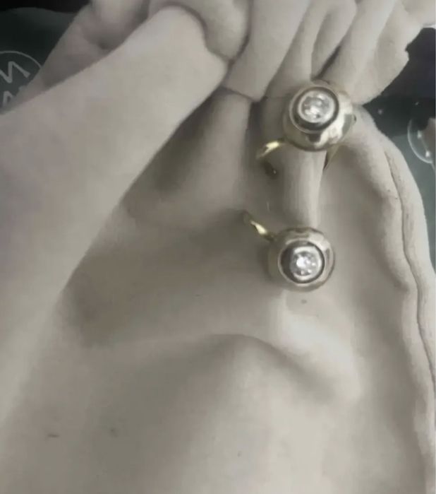 Серьги! Бриллиант ИТАЛИЯ; золото; серьги