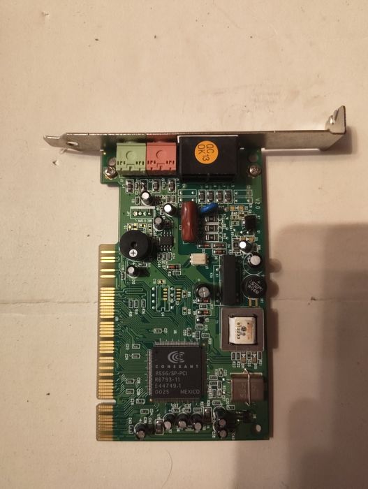 Placa retea vintage modem dial-up Conexant