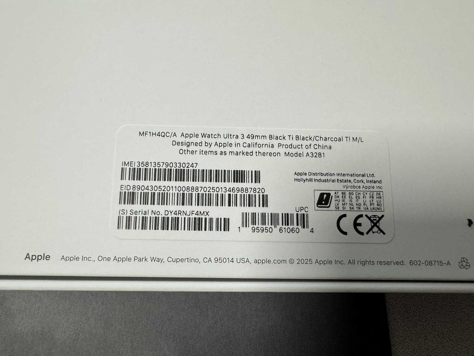 Часовник Apple Watch Ultra 3  49mm НОВ! с Гаранция 2г