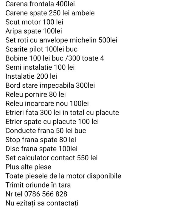 Piese suzuki gsxr srad 600 si 750