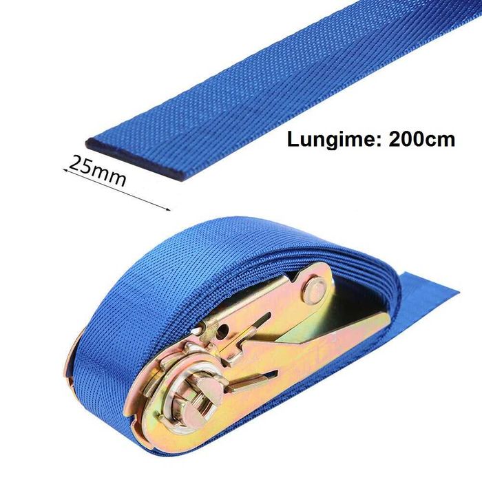 Chinga de fixare cu clichet, 2m x 25 mm, maxim 270 kg. Nou ambalata!