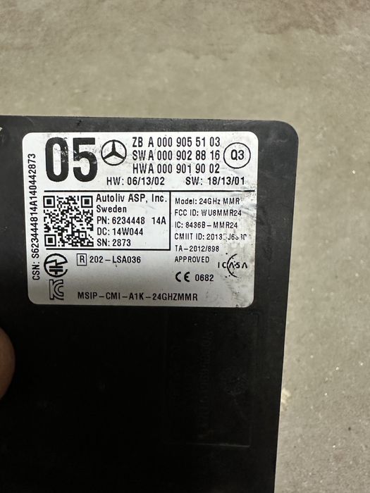 Senzor radar distronic Mercedes C, E, CLS, ML Class cod a0009055103