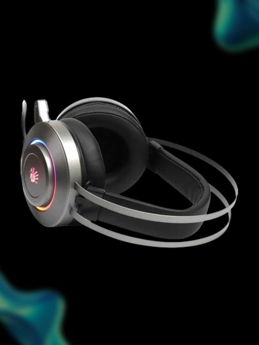 Проводные игровые наушники с RGB-подсветкой