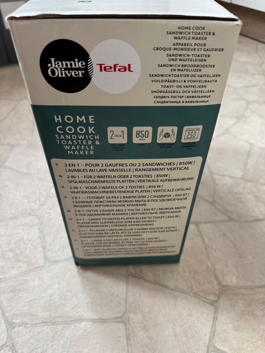 Aparat Tefal 2 in 1 Sandwich Maker si vafe Jamie Oliver ,Nou la cutie!