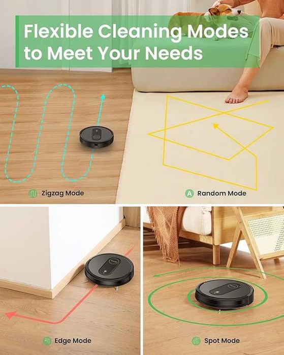 Прахосмукачка-робот 2в1 Vactidy Nimble T7,  Mop Combo, WiFi/App/Alexa