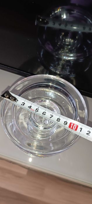 Комплект от два стъклени свещника