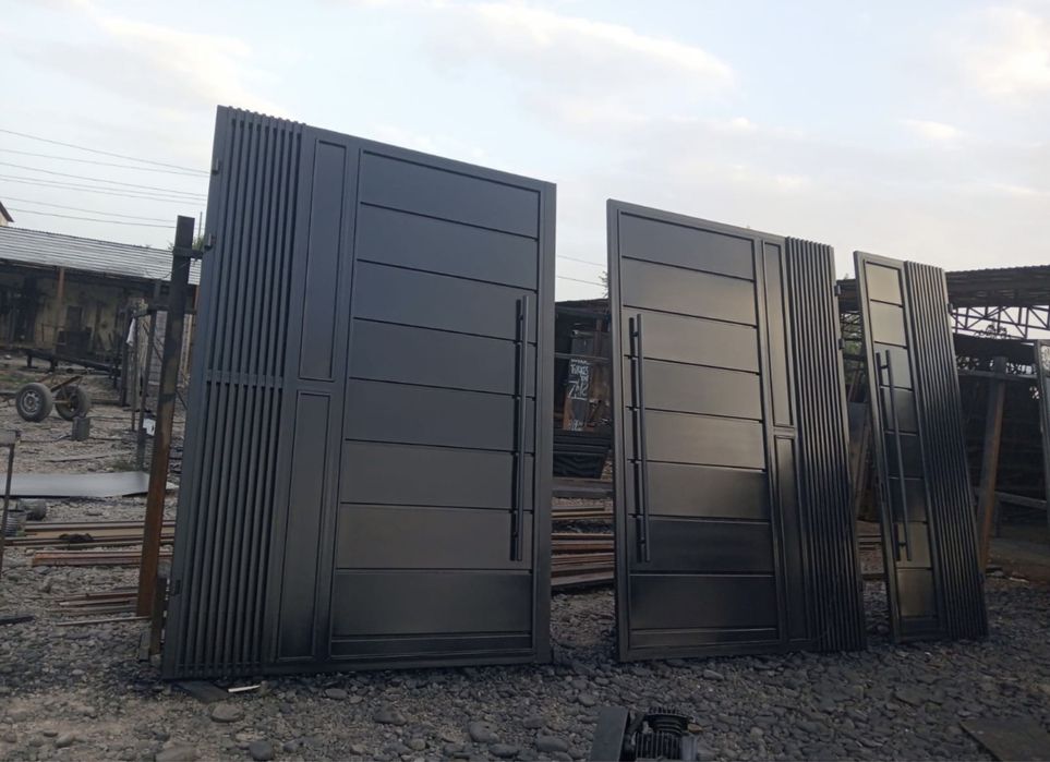 Ворота в стиле хай-тэк