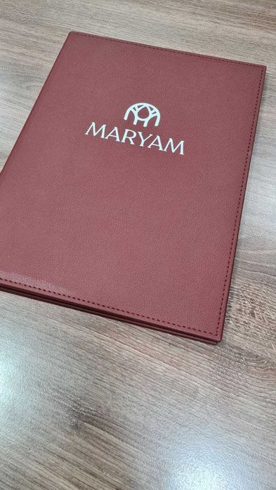 МЕню -Кожанные книги всех видов! Дизайн распечатка! С логотипом!