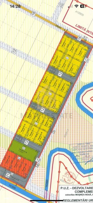 Vand parcele cu 55 euromp pentru constructii Mosnita Noua