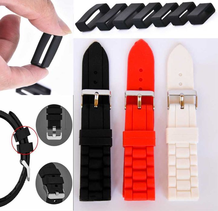 ХАЛКА, ГАЙКА и КАИШКА за ЧАСОВНИК. Държачи, Силиконови Гайки за КАИШКИ