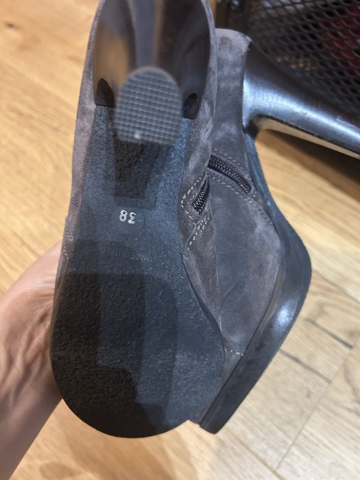 Botine elegante piele intoarsa 38