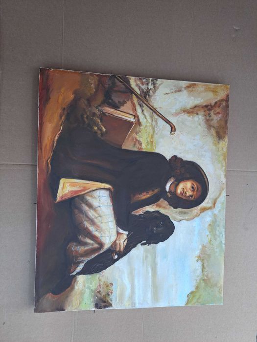 tablou pictura panza 49/59 cm reproducere Gustave Courbet