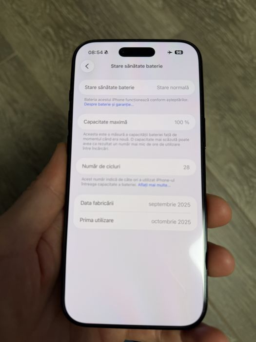 Iphone 17 air baterie 100%