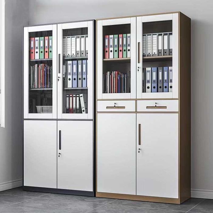 Зангламайдиган пўлатдан китоб жавони кучли металл токчалар билан/оптом