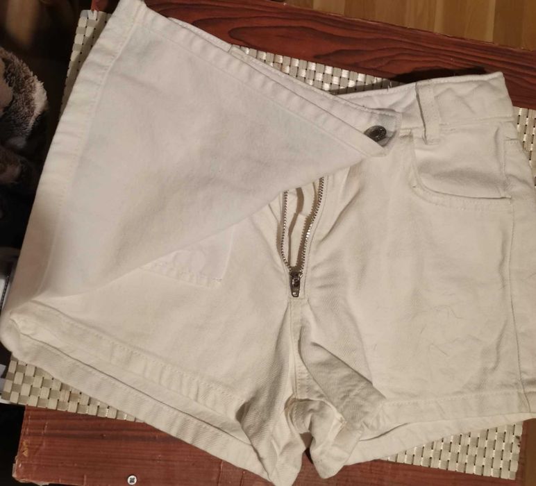 къси дънкови панталонки-пола