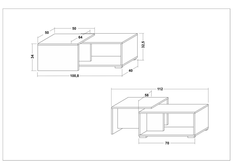 Холна маса, раздвижна
