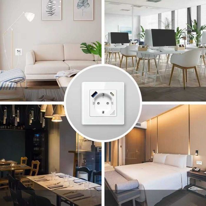 AVATTO N-WOT10-USB Интелигентен стенен контакт – 16A EU