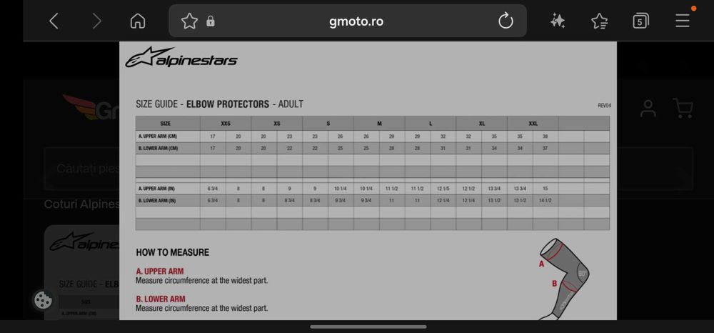 Protectii cot si genunchi Alpinestar - diverse marimi