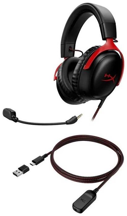 Новые ! Наушники HyperX Cloud III черно-красный