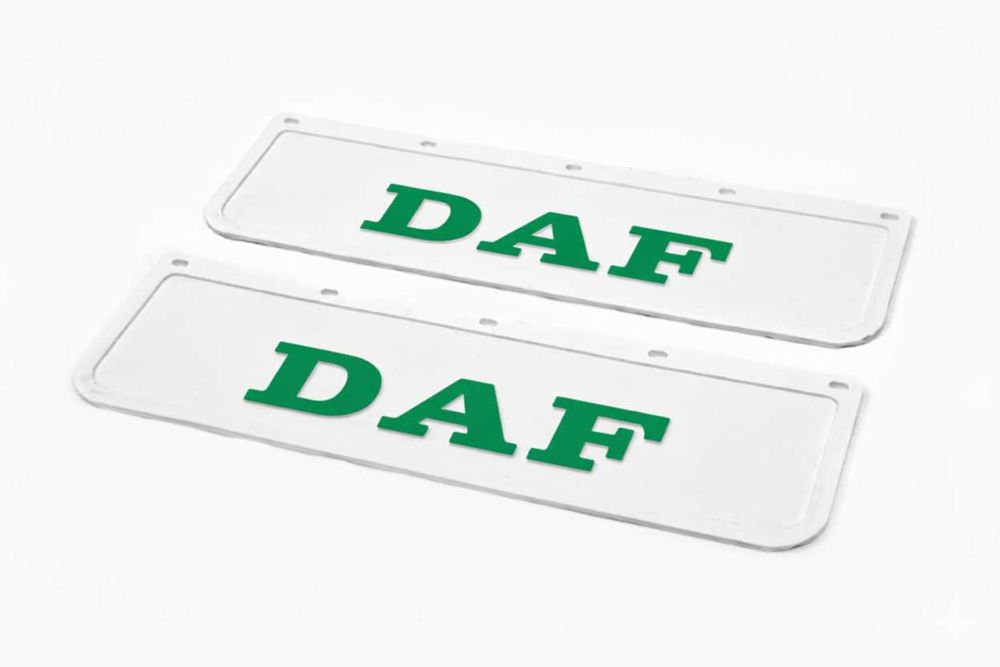 Релефни Бели Гумени Калобрани за Daf / Даф 60x18 см к-т