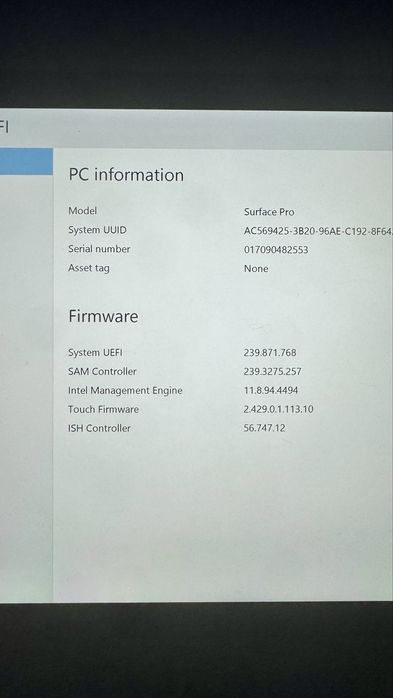 Tableta Microsoft Surface PRO
