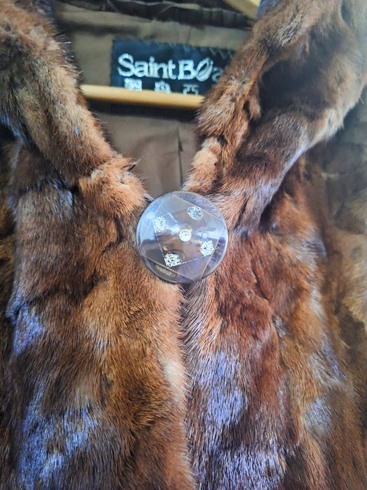 Норковая шуба с капюшоном