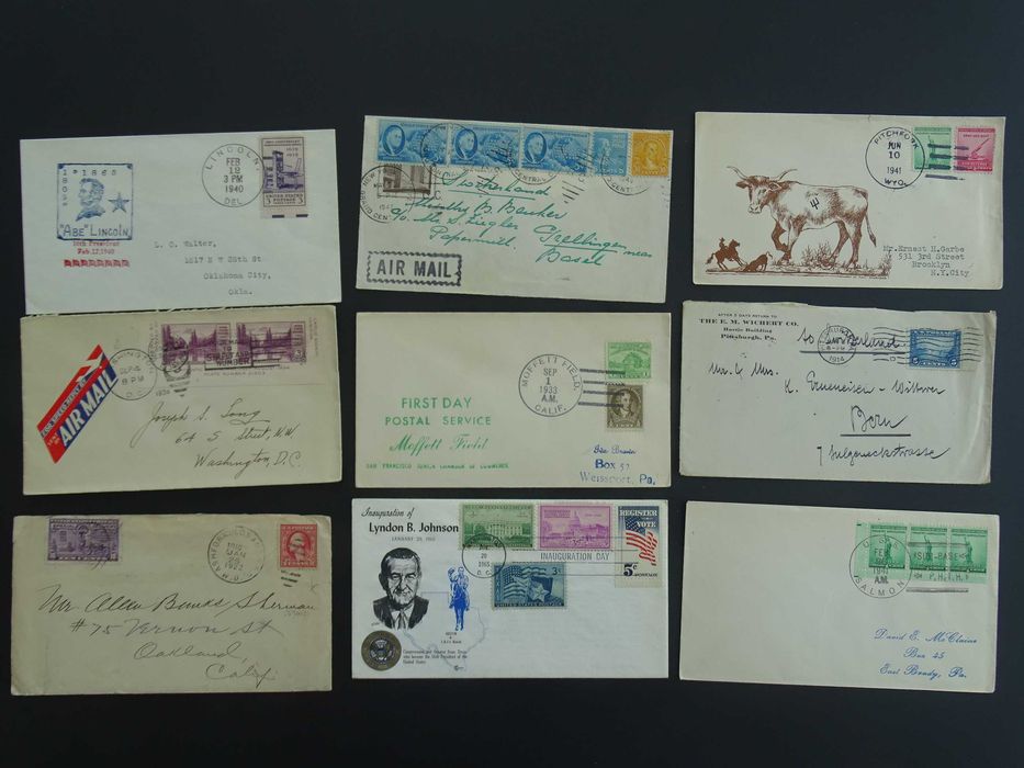USA/SUA 1900-1945 , 50 plicuri circulate (Lot 4004)