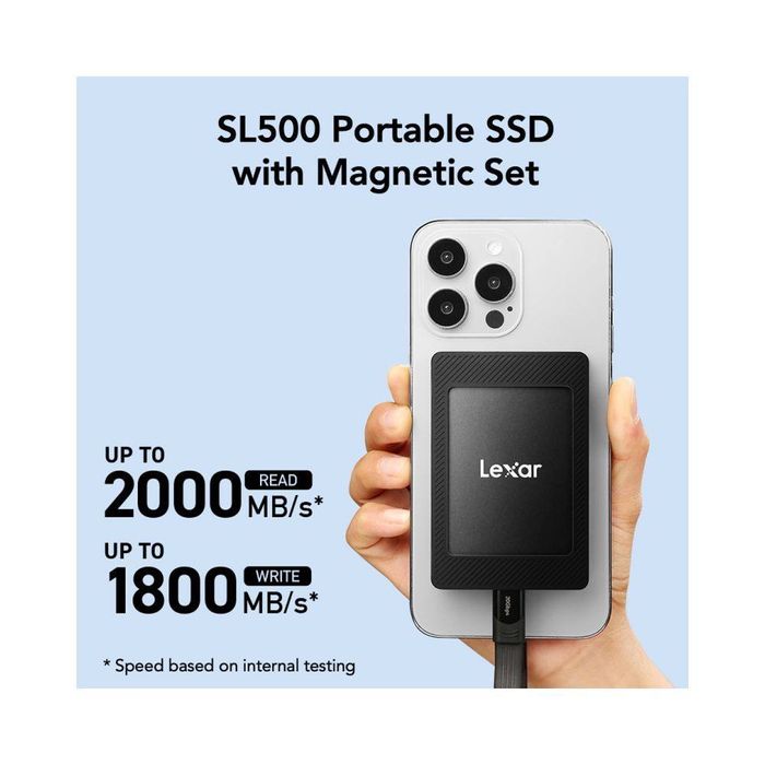 Lexar SL500 Portable ssd with magnetic set 1tb / 2tb (optom) в наличии