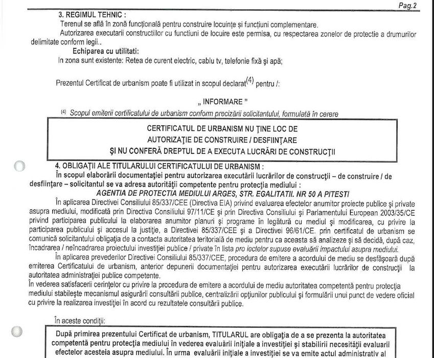 Teren intravilan Merisani jud Arges