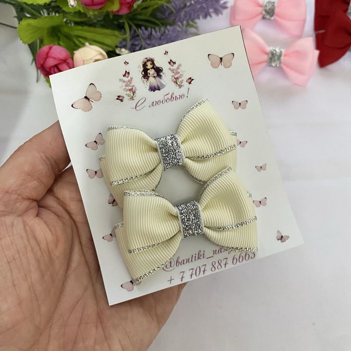 Бантики для девочек с раскраской, подарки