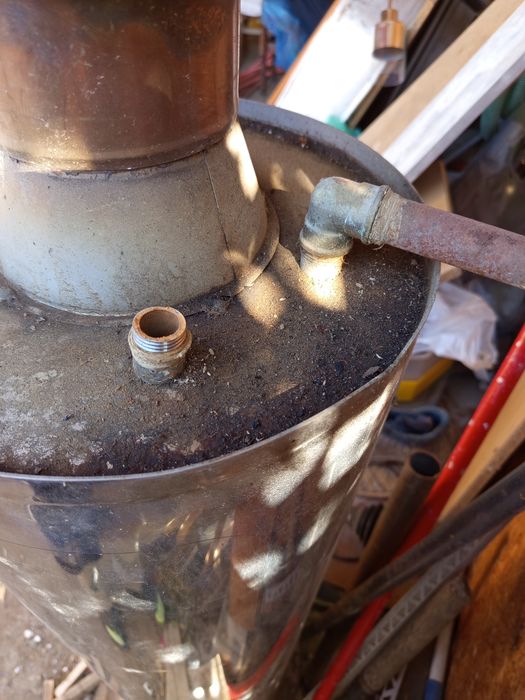 Boiler inox 70 litri, pe lemne