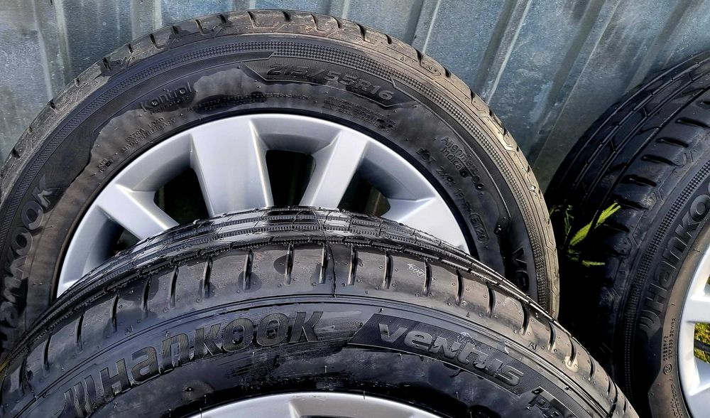 jante originale vw passat, vw sharan, vw touran, vw golf cu anvelope 215/55/16