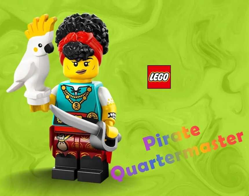 Pirate Quartermaster, Minifigurine LEGO, 71048, Seria 27, IDENTIFICATE