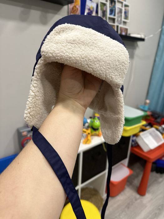 Зимняя шапка-ушанка Crockid р 52