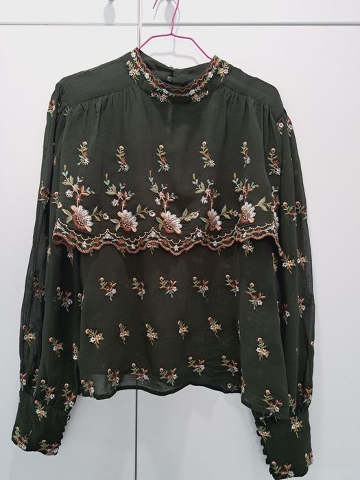 ZARA риза с бродерия р-р С