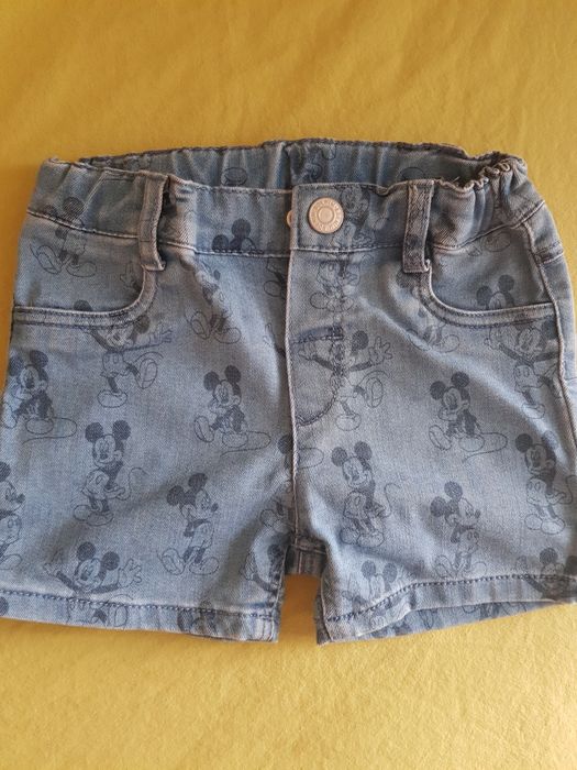 4 броя къси дънкови панталонки,86см,H&M