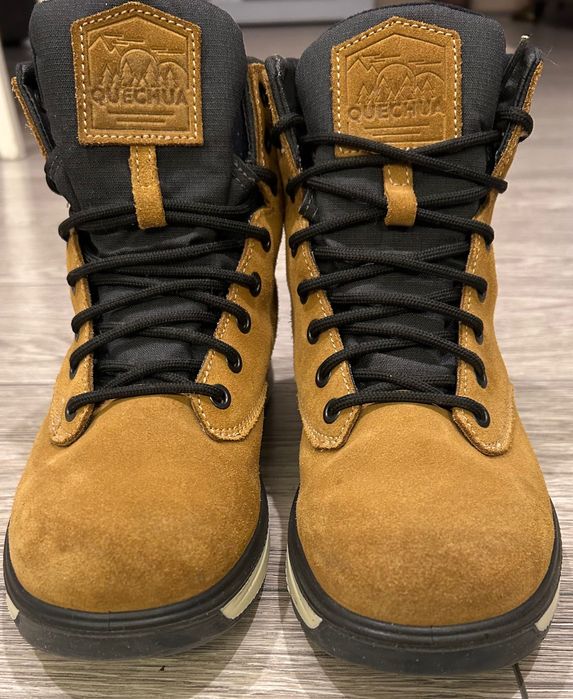 Ghete piele de iarna Quechua - Baieti