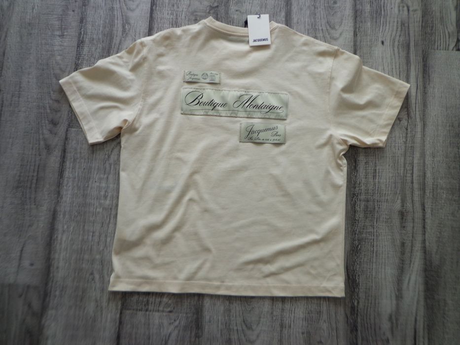 Мъжка тениска T-shirt Montaigne patch beige Jacquemus