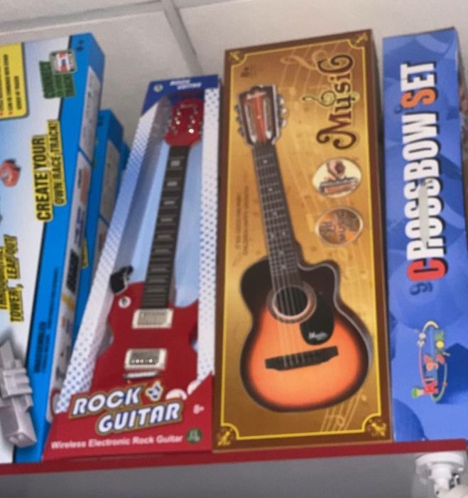 Даставка бесплатная. Игрушка детская гитара большой 66см