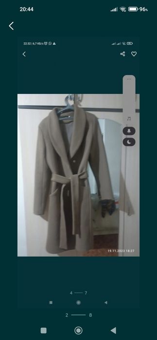 Пальто женское теплое