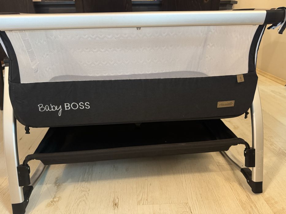 Кошара с падвижна страна Chipolino Baby boss, Тъмносива