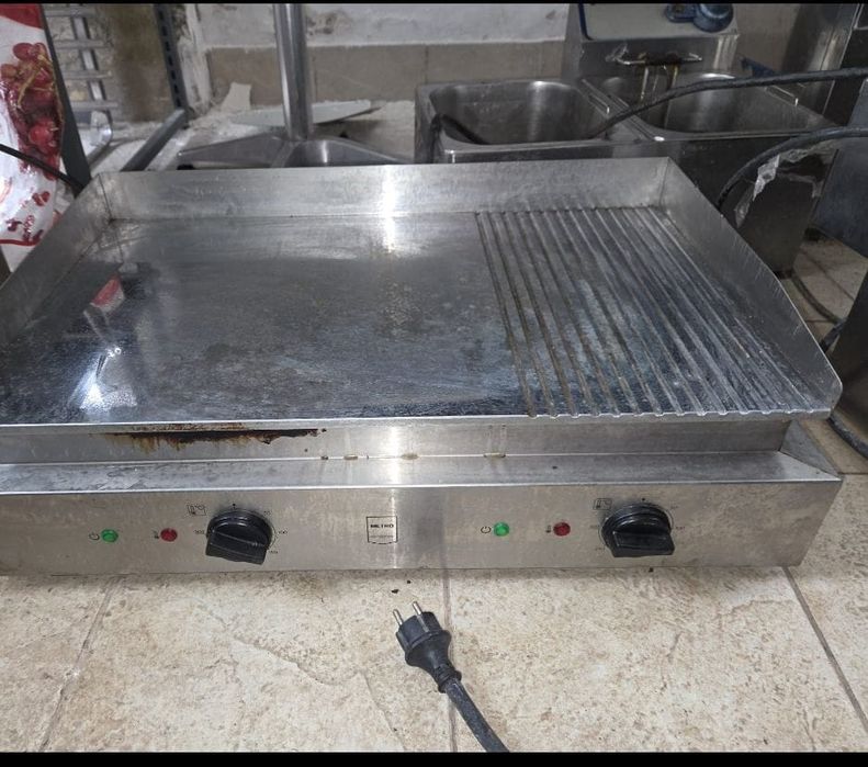 Grill electric sau pe gaz cu banc, grill electric la 380v,