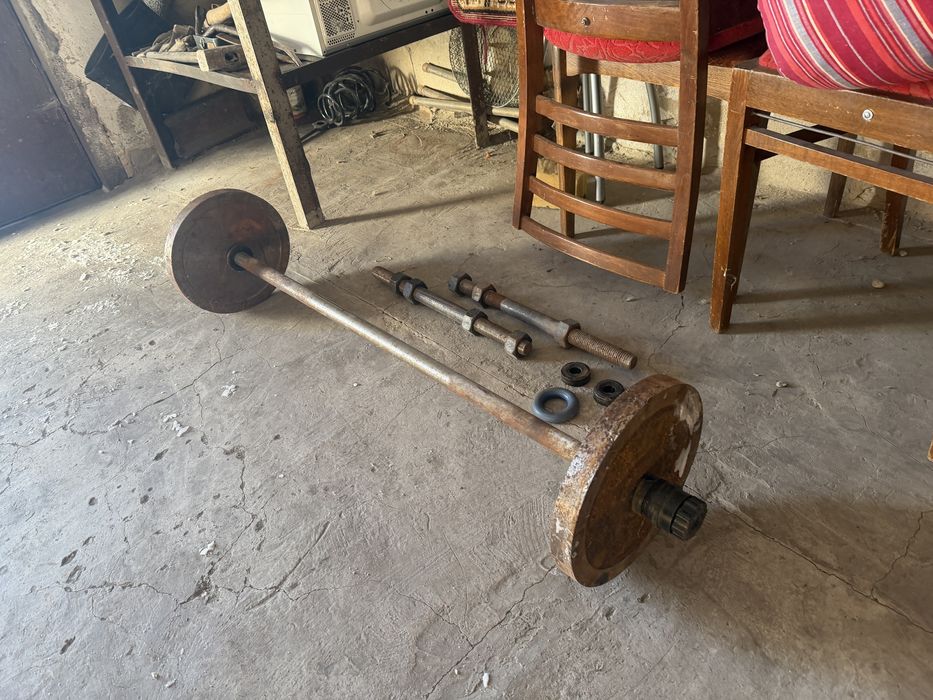 Продам штангу 28кг+самодельные гантели.