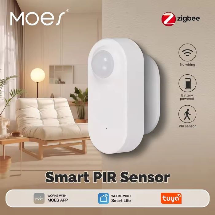 Lot 3 buc x Senzor de miscare PIR (infrared), Moes, Zigbee, Tuya