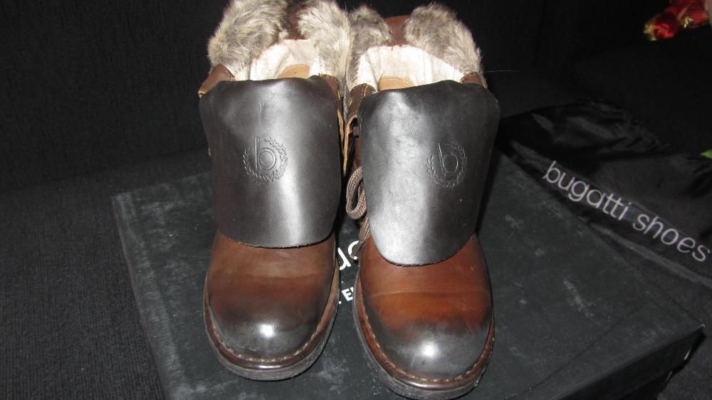 НОВИ ботуши Bugatti внос от Германия естествена кожа, МНОГО НАМАЛЕНИ