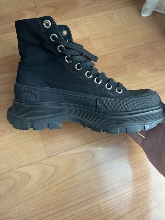 Alexander Mcqueen Tread Slick Boots • 37 Size • Black