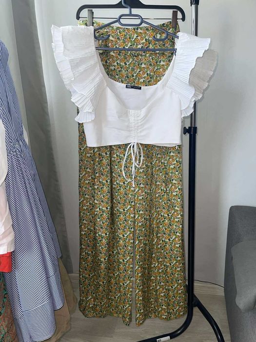 Летни копринени панталони ZARA, р. 35 (М)