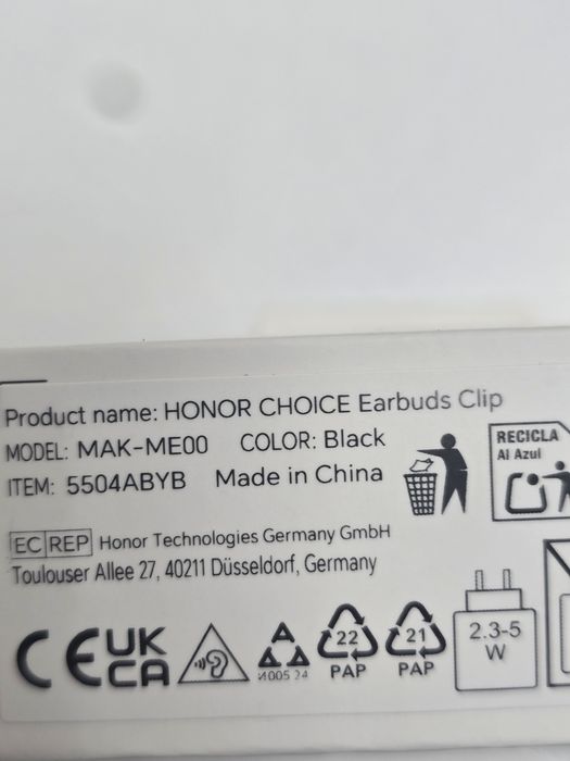 Casti Honor Choice Earbuds Clip