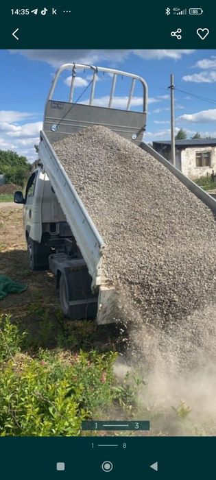 Щебень, песок, отсев, дресва, грунт и т.д.