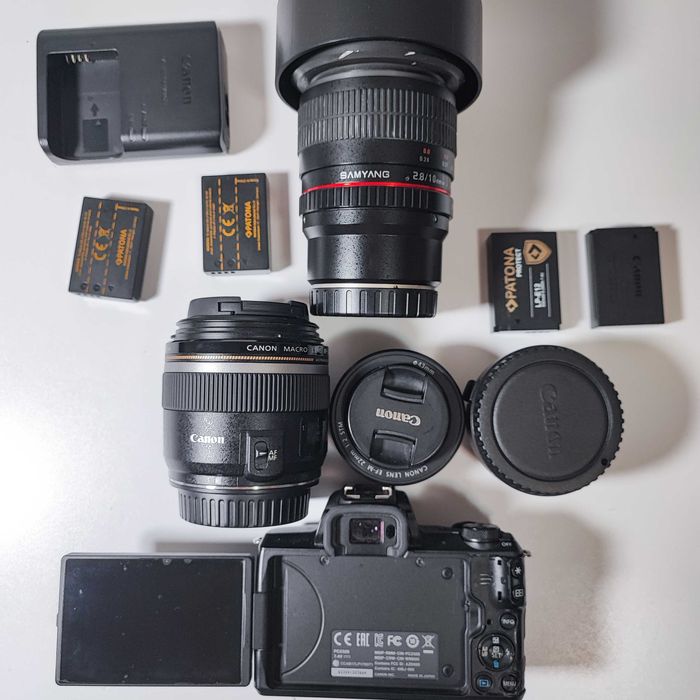 CANON M50 Mirrorless+Obiective+Trepied+Accesorii